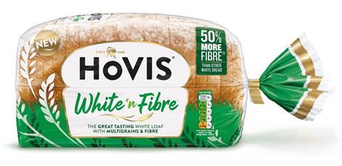 Hovis White Fibre 800g in packaging