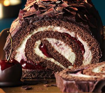 Asda Christmas Black Forest Yule Log