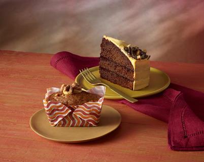 Costa Sticky Pecan Mini Loaf Cake_Chocolate and Salted Caramel Cake_Autumn 2024_Costa Coffee