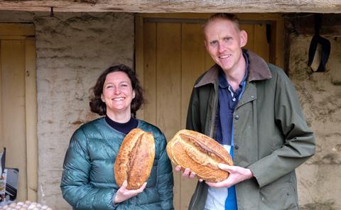 Anna Herbert of Hobbs House Bakery and farmer John Prior