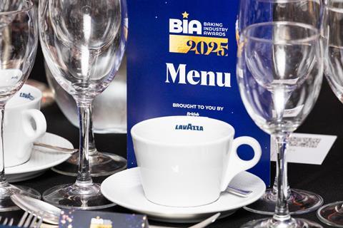 Lavazza coffee cup at Baking Industry Awards