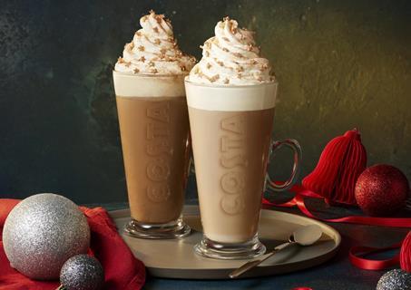 Costa Coffee Christmas 2023_Roasted Hazle Latte_Roasted Hazel Hot Chocolate