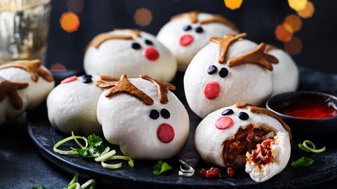 M&S Reindeer Steamed Buns