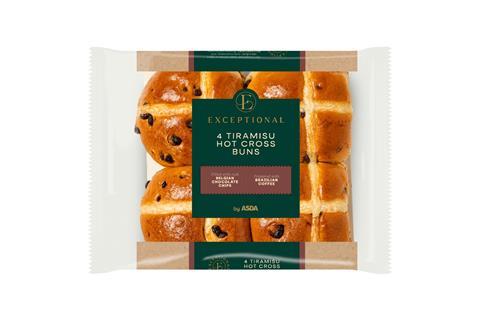 Asda Exceptional Tiramisu Hot Cross Buns