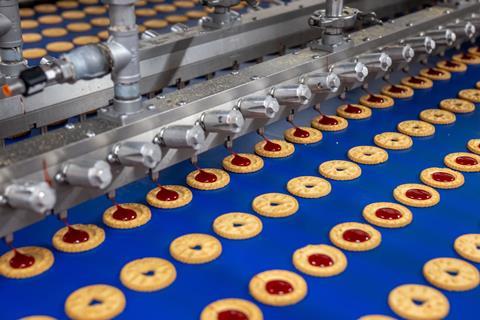 Jammie Dodgers on the production line