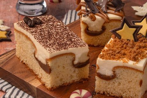 Bako Irish coffee slice with decorations