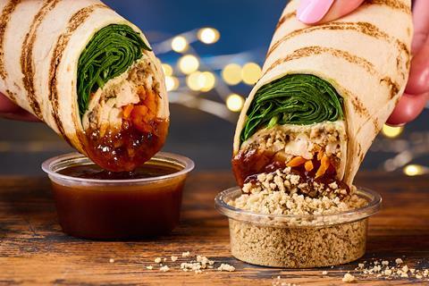 Co-op - Irresistible Turkey Double Dip n Dunk Wrap close up - 2100x1400