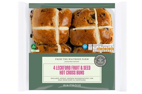 Waitrose Leckford hot cross buns