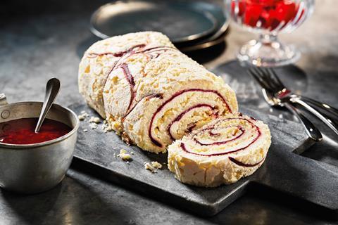 Tesco Finest Berry & Chantilly Roulade - 2100x1400