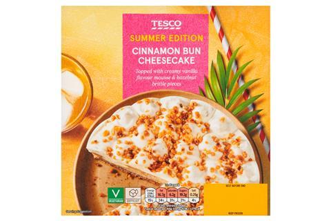 Tesco Cinnamon Bun Cheesecake