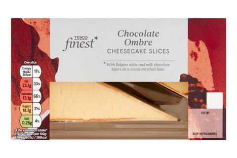 Tesco Finest Chocolate Ombre Cheesecake Slices