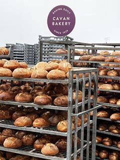 Bread racks at The Cavan Bakery in Walton-on-Thames  1348x1800