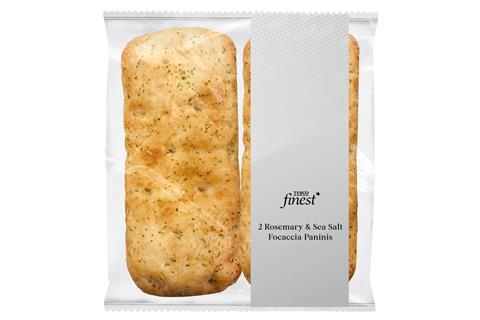 Tesco Finest Rosemary Sea Salt Focaccia Paninis - 2100x1400