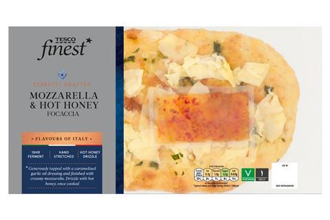 Tesco Finest Mozzarella Hot Honey Focaccia - 2100x1400