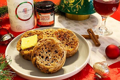 Crumpetorium mince pie crumpets smaller