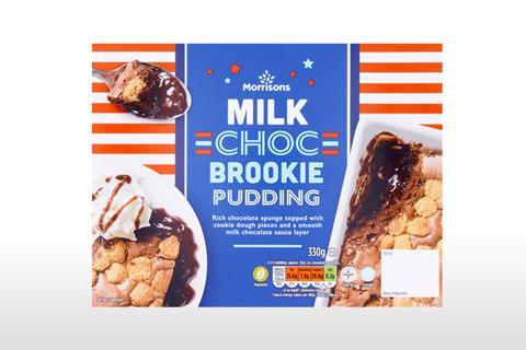 Morrisons Milk Choc Brookie Pudding 330g 2100x1400