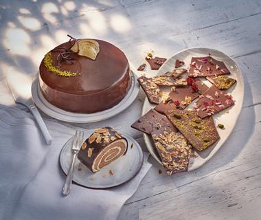 Win-Win chocolate alternative used on a torte