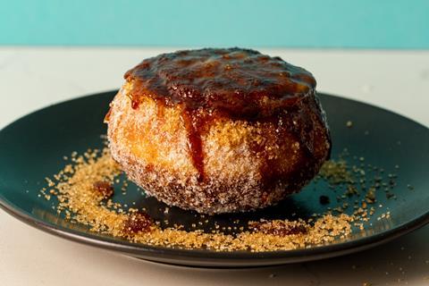 Bread Ahead creme brulee doughnut