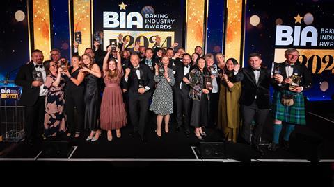 Baking Industry Awards 2024 winners onstage - 3200x1800