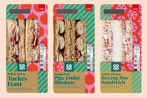 Meaty Sandwiches - Co-op Christmas 2023 range 2100x1400