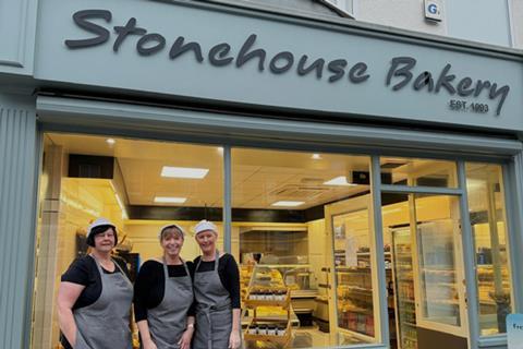 Stonehouse Bakery - Staff stand outside shop in Skelton - 2100x1400