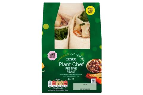 Tesco - Plant Chef Festive Feast Wrap - 2100x1400