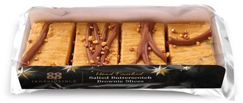 Irresistible Salted Butterscotch Brownie Slices 4pk