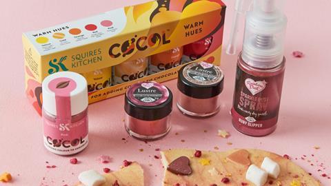 Squires Kitchen and Rainbow Dust products for colouring and decorating chocolate -  2100x1673