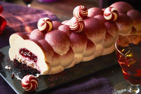 Waitrose Christmas 2024 range - No.1 Red Velvet Bauble Dessert - 2100x1400