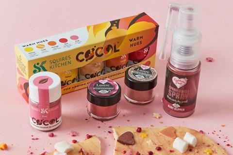 Squires Kitchen and Rainbow Dust products for colouring and decorating chocolate -  2100x1673