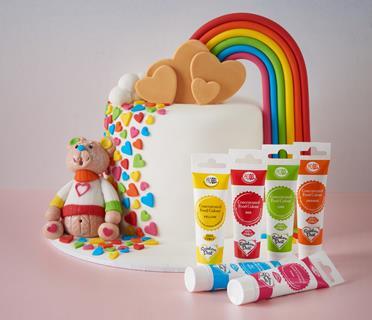 Rainbow Dust teddy bear cake