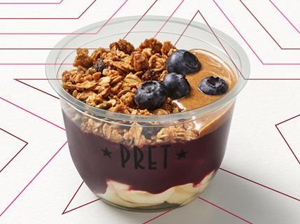Pret Acai Almond Butter Bowl Bowl