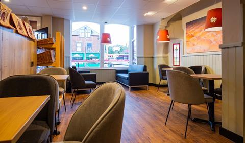 New seating area at Melton Road