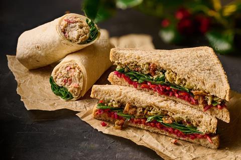 Co-op - Festive Wrap and Festive Onion Bhaji Sandwich - 2100x1400