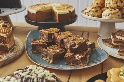 S'mores Brookie traybake from Booths