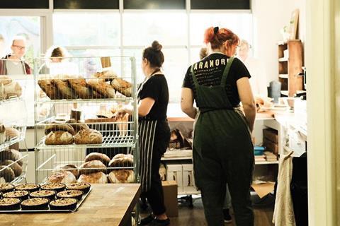 108 The Bakery - internal shot of the bakers in aprons
