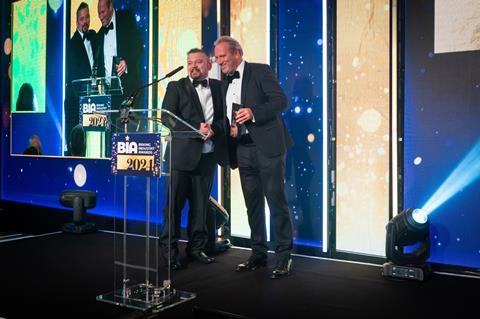 Sandor Bagameri of Stir Bakery was so excited to win Speciality Bread Product of the Year 2024 for his Sprouted Ancient Grain Sourdough it was hard to get him to stand still for a photo with Mike Tully, CEO of category sponsor Bako