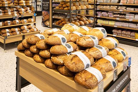 M&S - Sourdough loaves displayed at its Leeds White Rose store - 2100x1400