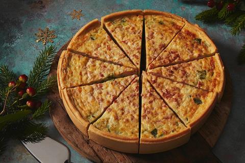 Beckleberry’s bacon, leek & cheddar quiche