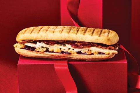 Caffe Nero festive feast panini