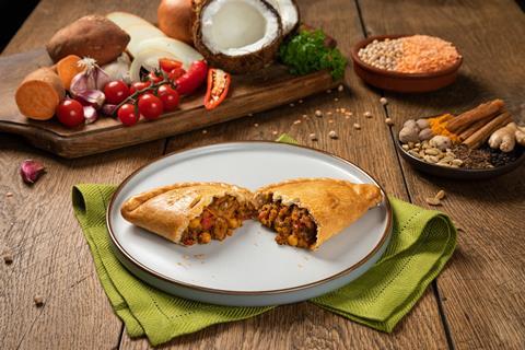Proper Cornish Vegetable Dhal Curry Pasty