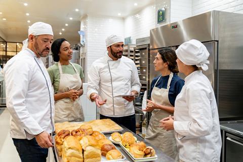 Bakers having a meeting