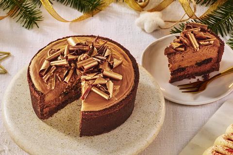 Sainsbury's A Christmas Carol-mel & Brownie Cheesecake  2100x1400