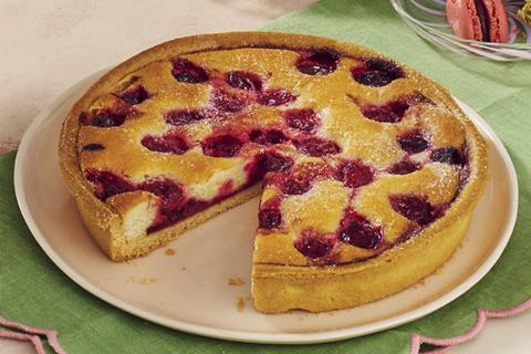 Sainsbury's morello cherry & yoghurt tart