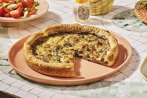 Sainsbury's portobello and thyme summer tart