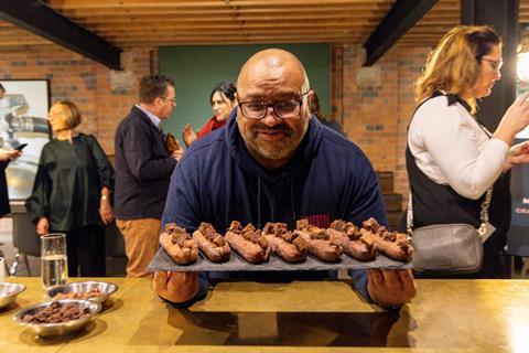 Graham Hornigold with the Triple Chocolate Brownie Longboys