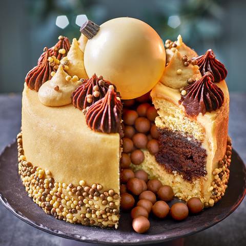 Tesco Finest Chocolate Orange and Maple Bauble Cake