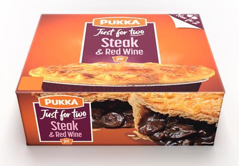 Pukka Just For Two steak and red wine pie