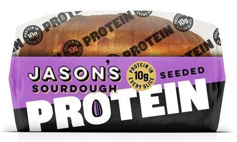 Jasons Sourdough protein loaf in packaging
