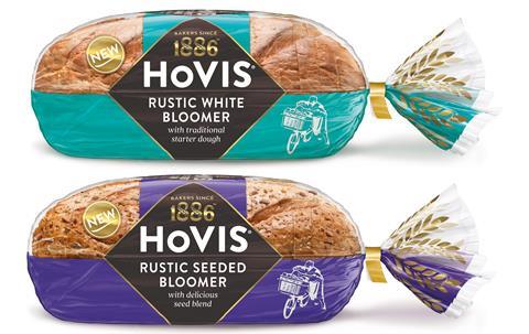 Hovis Bakers Since 1886 bloomers in packaging